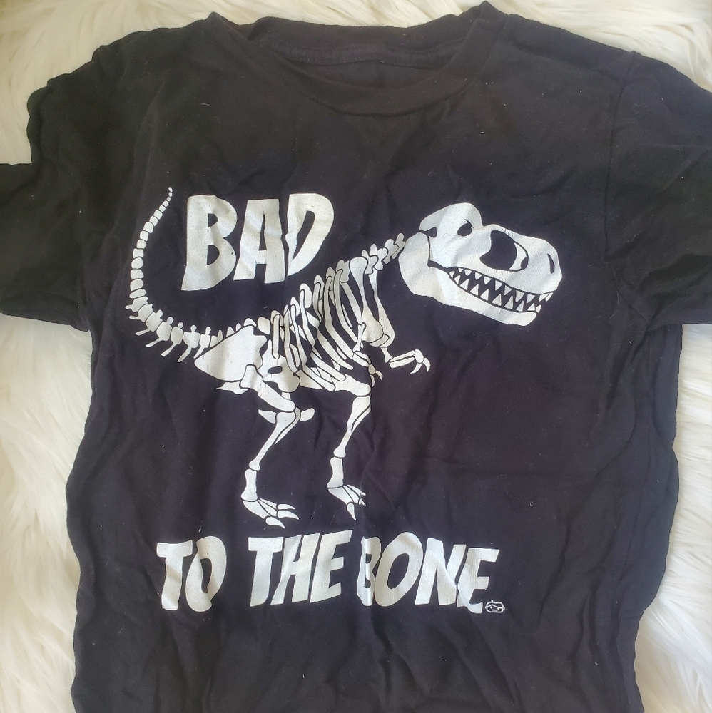 Bad to the Bone T Rex Skeleton T Shirt